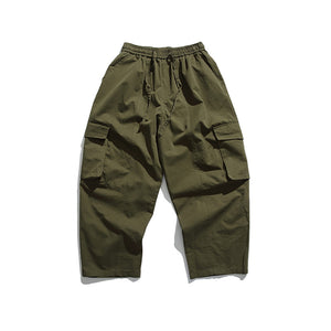 Loose Straight Cargo Casual Pants