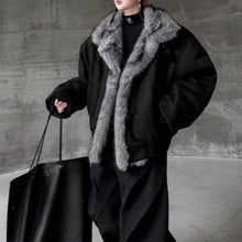 Load image into Gallery viewer, Winter Suede Loose-fitting Fur-lined Cotton Coat
