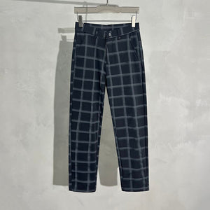 Casual Plaid Elastic Waist Sports Harem Pants