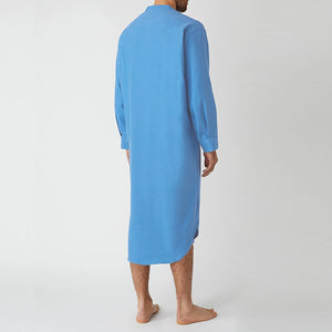 Button Solid Arabian Nightgown Shirt