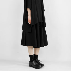 Casual Loose-fitting Wide-leg Cropped Trousers