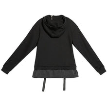Load image into Gallery viewer, Pullover Faux Two-piece Patchwork Hoodie
