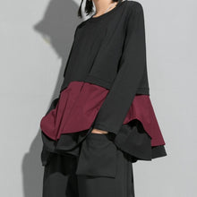 Load image into Gallery viewer, Ruffled Babydoll A-line T-shirt
