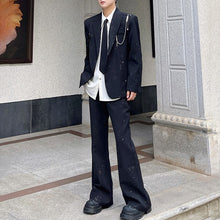 Load image into Gallery viewer, Gypsophila Pearl Necklace Jacket Flared Trousers Two-piece Set
