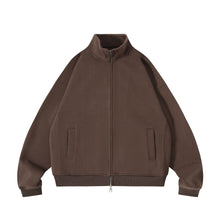 Load image into Gallery viewer, Two-way Zipper Oversized Stand Collar Bomber Jacket
