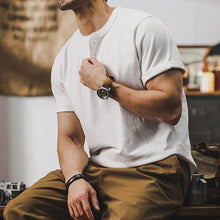 Load image into Gallery viewer, 320g Heavyweight Loose Fit Henley T-Shirt
