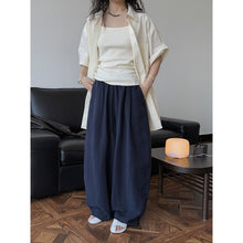Load image into Gallery viewer, Women's Relaxed-fit Linen Casual Trousers
