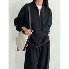 Load image into Gallery viewer, Relaxed Brushed Sweatshirt Casual Machete Pants Two-piece Suit
