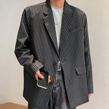 Load image into Gallery viewer, Striped Lapel Collar Blazer
