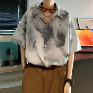 Vintage Tie-dye Floral Casual Shirt