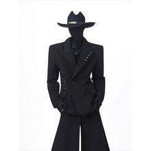 Load image into Gallery viewer, Structured-shoulder Blazer with A Sculptural Silhouette
