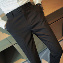 Load image into Gallery viewer, Casual Slim-fit Drape Suit Trousers
