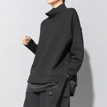 Load image into Gallery viewer, Faux Two-piece Ribbon Casual Loose Shirt
