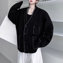 Load image into Gallery viewer, V-neck Loose-fitting Knitted Cardigan
