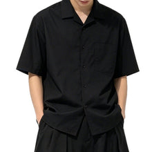 Load image into Gallery viewer, Japanese Loose Draped Casual Short Sleeve Shirt
