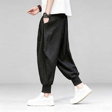 Load image into Gallery viewer, Ice Silk Flowy Loose-fitting Casual Pants
