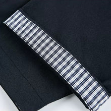 Load image into Gallery viewer, Japanese Plaid Paneled Layered Three Quarter Sleeve Cargo Shirt
