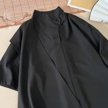 Load image into Gallery viewer, Ice Silk Retro Irregular Loose Short-sleeved Shirt
