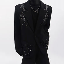 Load image into Gallery viewer, Metal Beaded Loose Suit Jacket
