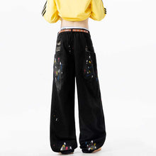 Load image into Gallery viewer, American Graffiti Loose Wide-Leg Jeans
