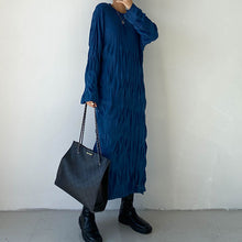 Load image into Gallery viewer, Round Neck A-line Loose Long Skirt
