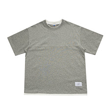 Load image into Gallery viewer, Japanese Loose Drop Shoulder Fake Two Piece T-shirt
