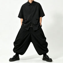Load image into Gallery viewer, Japanese High-waist Drawstring Loose Lantern Pants
