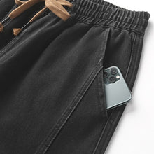 Load image into Gallery viewer, Heavyweight Loose Washed Denim Cargo Jogger Pants
