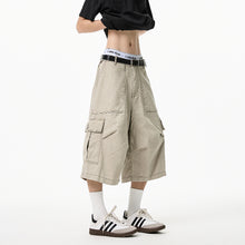 Load image into Gallery viewer, American Loose Straight Knee-length Casual Pants
