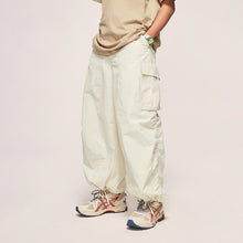 Load image into Gallery viewer, Fine Check Loose Workwear Wide-leg Pants
