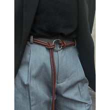 Load image into Gallery viewer, Retro Casual Braided Waist Rope Ring Belt
