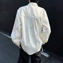 Load image into Gallery viewer, Bamboo Butterfly Lapel Jacquard Shirt
