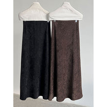 Load image into Gallery viewer, Retro Twill Brushed Midi Skirt
