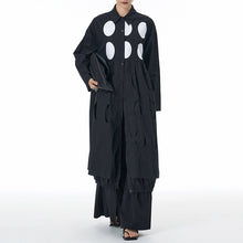Load image into Gallery viewer, Loose Lapel Polka Dot Long Shirt Jacket
