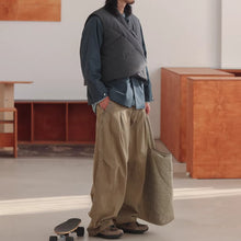 Load image into Gallery viewer, Retro Japanese Loose Short Down Vest
