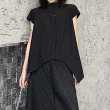 Load image into Gallery viewer, Women's Irregular Stand-up Collar Casual Shirt
