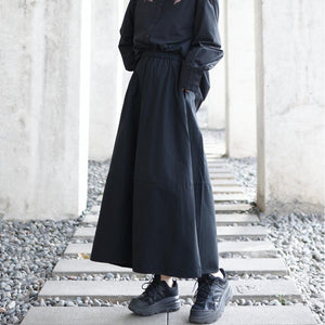 Black Bud A-line Skirt