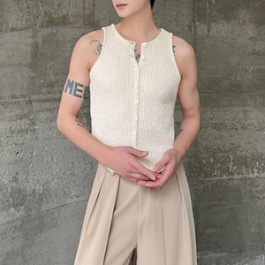 Knitted Slim Fit Vest