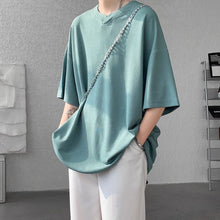 Load image into Gallery viewer, V-neck Ice Silk Loose Short-sleeved T-shirt
