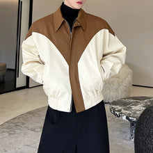 Load image into Gallery viewer, Retro Contrast Lapel Silhouette Jacket
