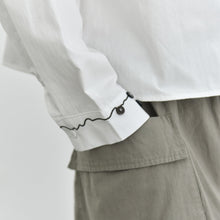 Load image into Gallery viewer, Women's Line Embroidered Collared Shirt

