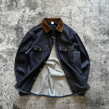 Load image into Gallery viewer, Heavyweight Corduroy Collar Denim Pocket Jacket
