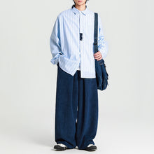 Load image into Gallery viewer, Japanese Retro Loose Straight Corduroy Pants
