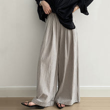 Load image into Gallery viewer, Striped Straight High Waist Loose Wide Leg Pants

