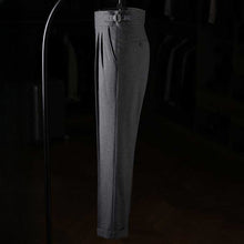 Load image into Gallery viewer, Italian Casual Paris Buckle Straight Business Trousers
