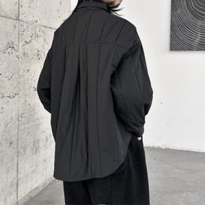 Black Irregular Loose Jacket