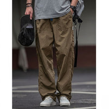 Load image into Gallery viewer, Khaki Japanese Waterproof Breathable Loose Casual Pants
