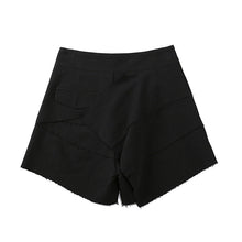 Load image into Gallery viewer, Dark High Waist Cut Edge Shorts
