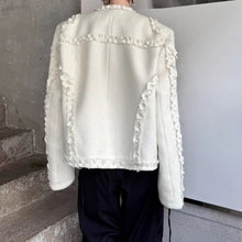 Load image into Gallery viewer, Raw-edge Loose Collarless Blazer
