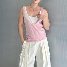 Load image into Gallery viewer, Contrast Color Layered Casual Sleeveless Vest
